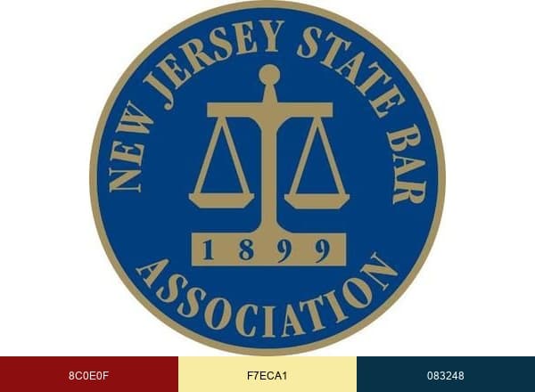 NJ State Bar Assn brand color palette