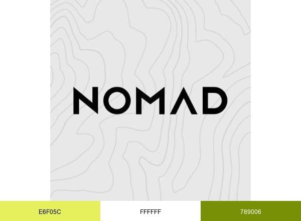 Nomad brand color palette