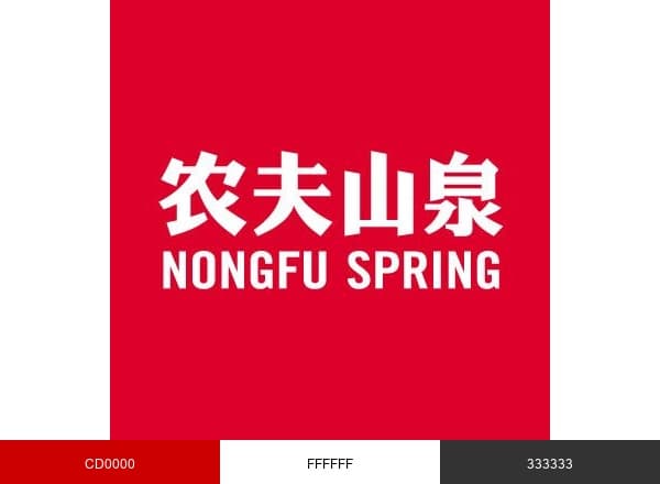Nongfu Spring brand color palette