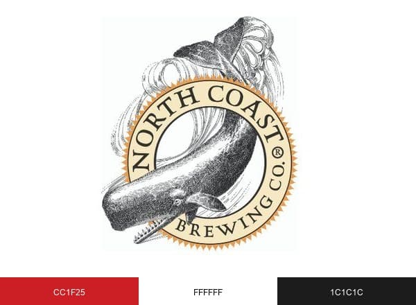 North Coast Brewing Co brand color palette