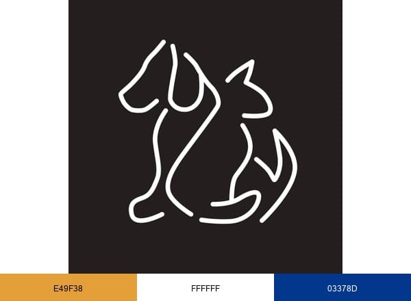 North Springs Animal Clinic brand color palette
