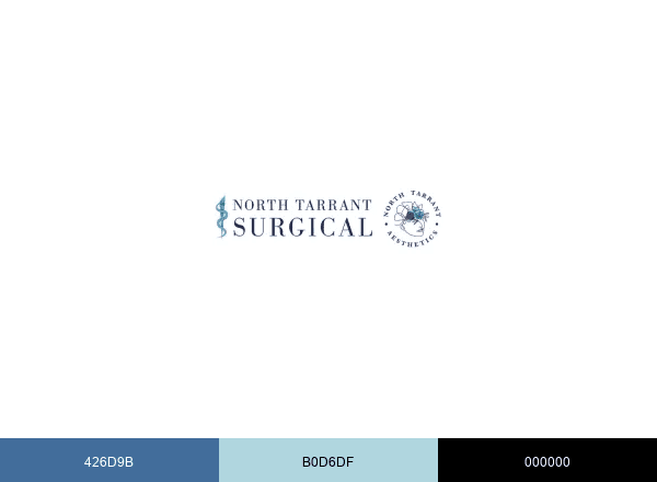 TX North Tarrant Surgical brand color palette
