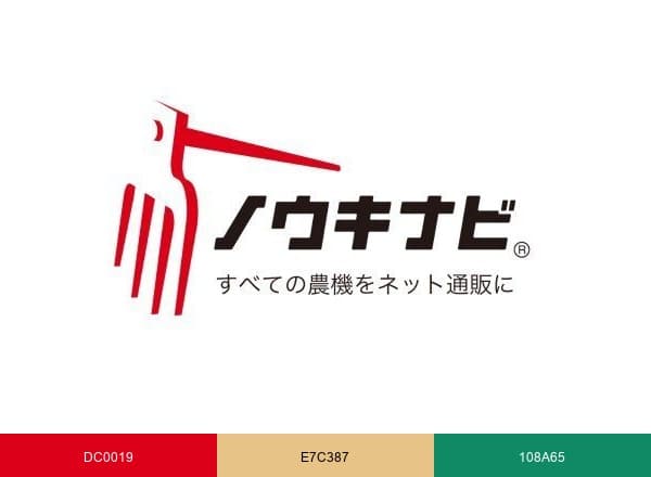 ノウキナビ|想像を超える感動を与える brand color palette