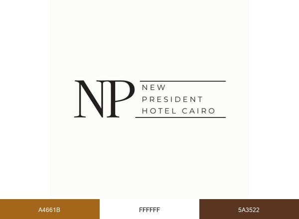 New President Hotel Cairo brand color palette