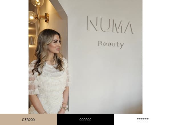 Numa Beauty brand color palette
