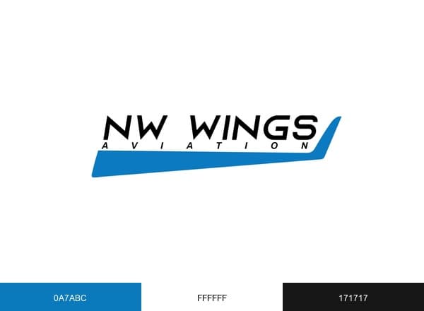 NW Wings Aviation brand color palette