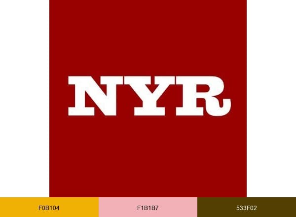 The New York Review of Books brand color palette