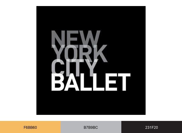 NYCB Ballet brand color palette
