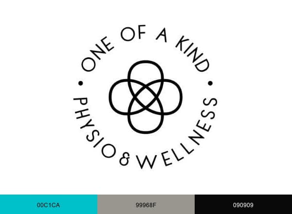 OAK Physio & Wellness brand color palette