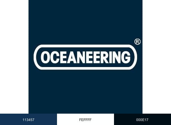 Oceaneering brand color palette
