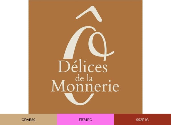 Ô Délices de la Monnerie brand color palette
