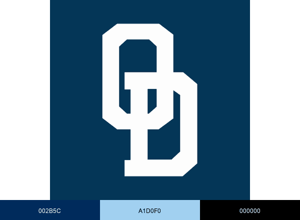 Old Dominion Baseball brand color palette