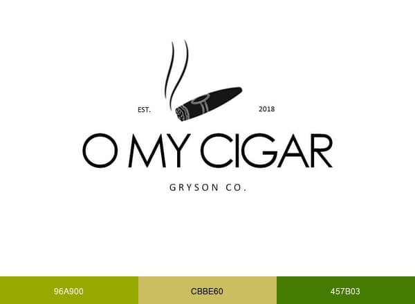 O MY CIGAR brand color palette