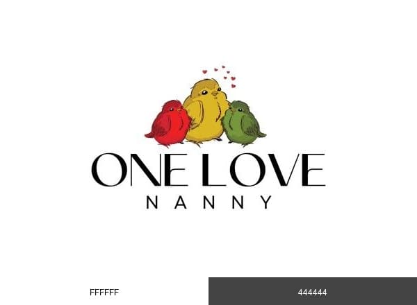 One Love Nanny Services brand color palette