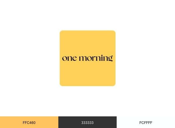 One Morning brand color palette