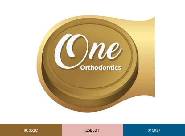One Orthodontics brand color palette