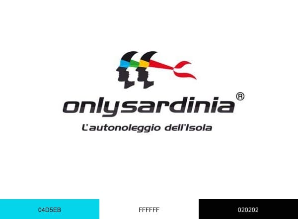 Only Sardinia Autonoleggio brand color palette