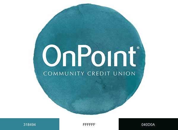 OnPoint Community CU brand color palette