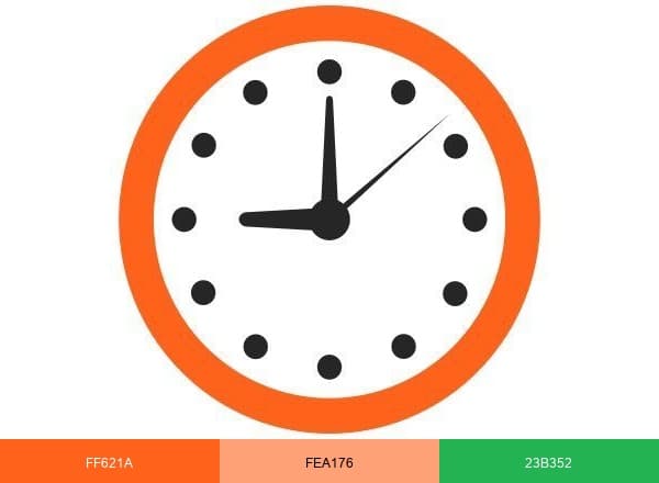 OnTheClock brand color palette