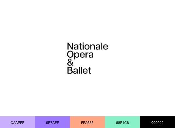 Opera Ballet brand color palette