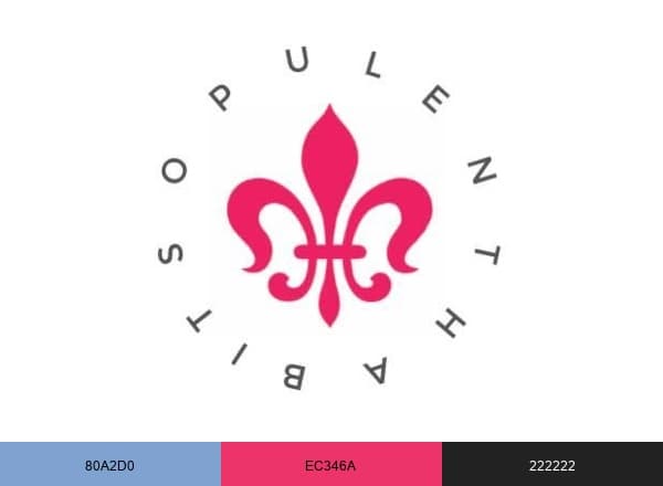 Opulent Habits brand color palette