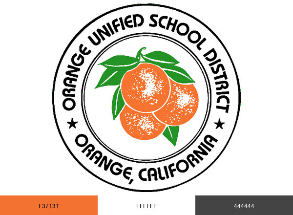 Orange Unified School District brand color palette