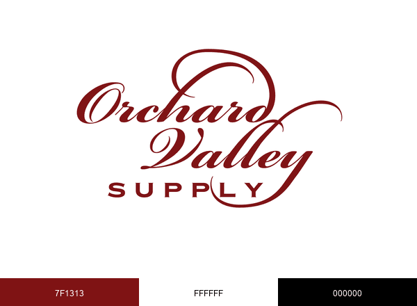 Orchard Valley Supply brand color palette