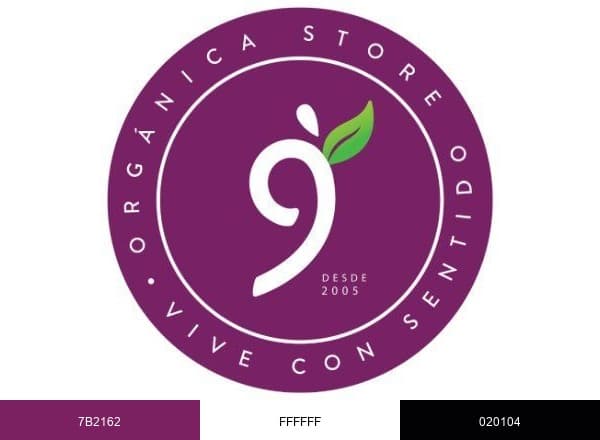 Organica Store brand color palette