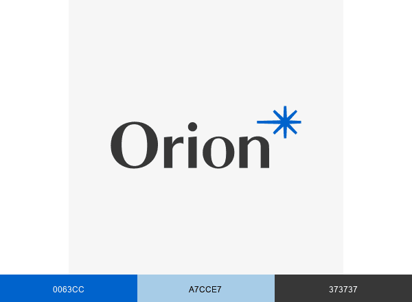 Orion WealthTech brand color palette
