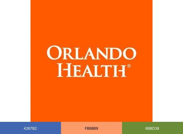 Orlando Health brand color palette