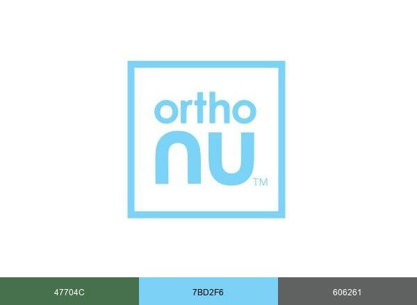 OrthoNu brand color palette