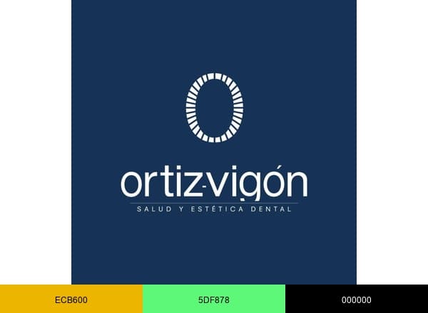Clínica Ortiz-Vigón brand color palette