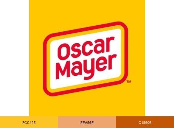 Oscar Mayer brand color palette