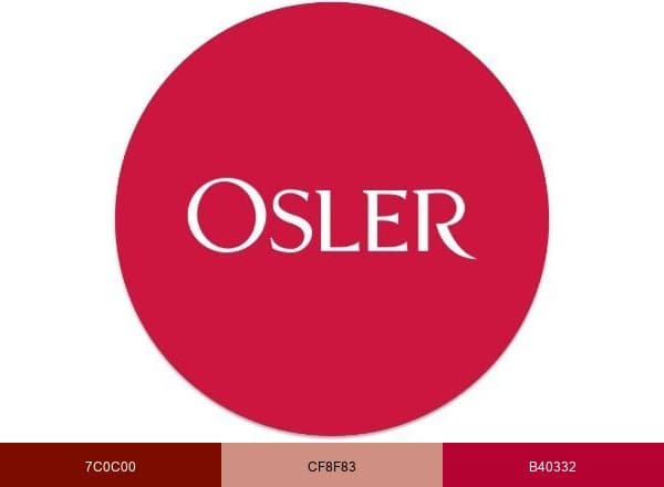 Osler brand color palette