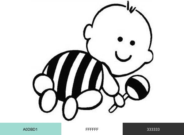 Our New Baby! Inc. brand color palette