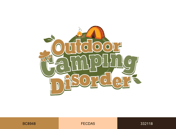Outdoor Camping Disorder brand color palette
