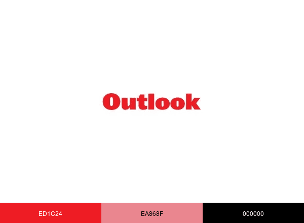 Outlook India brand color palette
