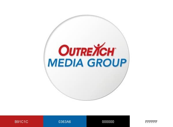 Outreach Media Group brand color palette