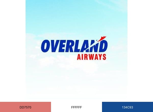 Overland Airways brand color palette