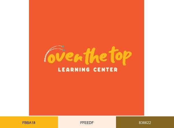 Over the Top Learning Center brand color palette