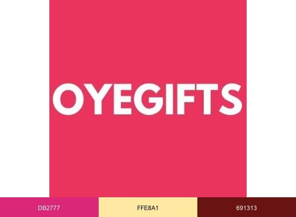 Oyegifts brand color palette