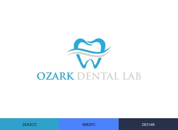 Ozark Dental Laboratory brand color palette