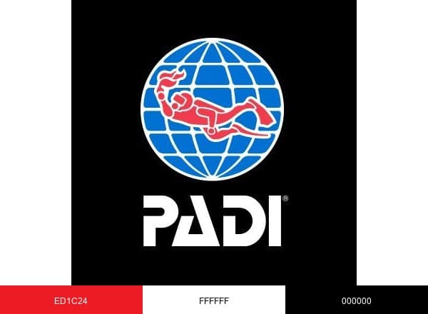 PADI brand color palette