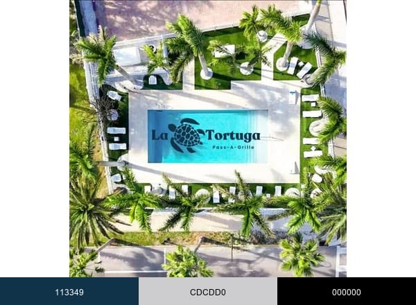La Tortuga Pass-a-Grille brand color palette