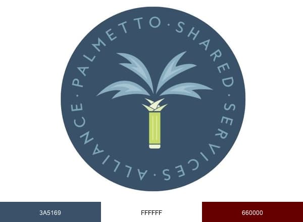 Palmetto Shared Services Alliance brand color palette