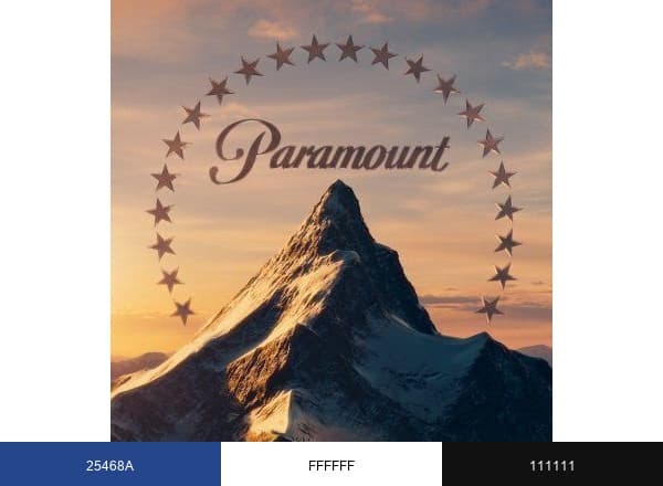 Paramount Pictures brand color palette