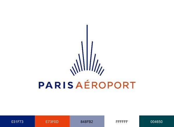 Paris Aéroport brand color palette