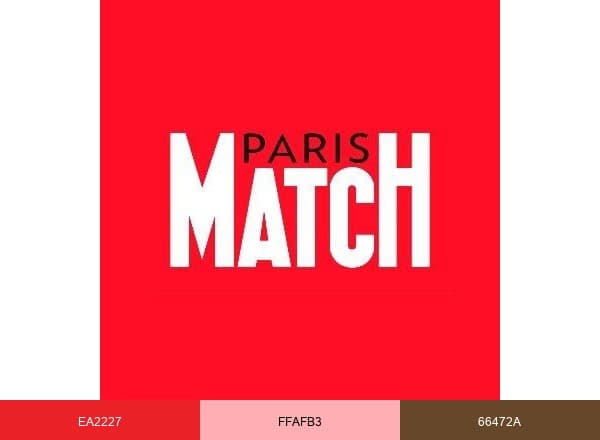 Paris Match brand color palette