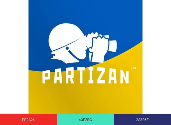 Partizan Security brand color palette