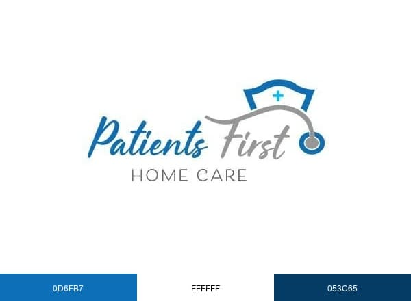 Patients First Home Care brand color palette